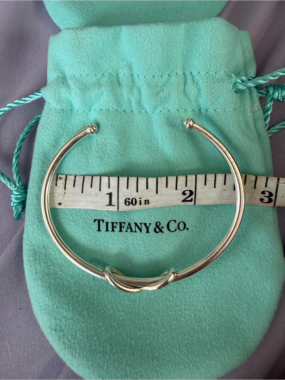 Tiffany & Co. Sterling Silver Knot Infinity Cuff Bracelet - Picture 5 of 5